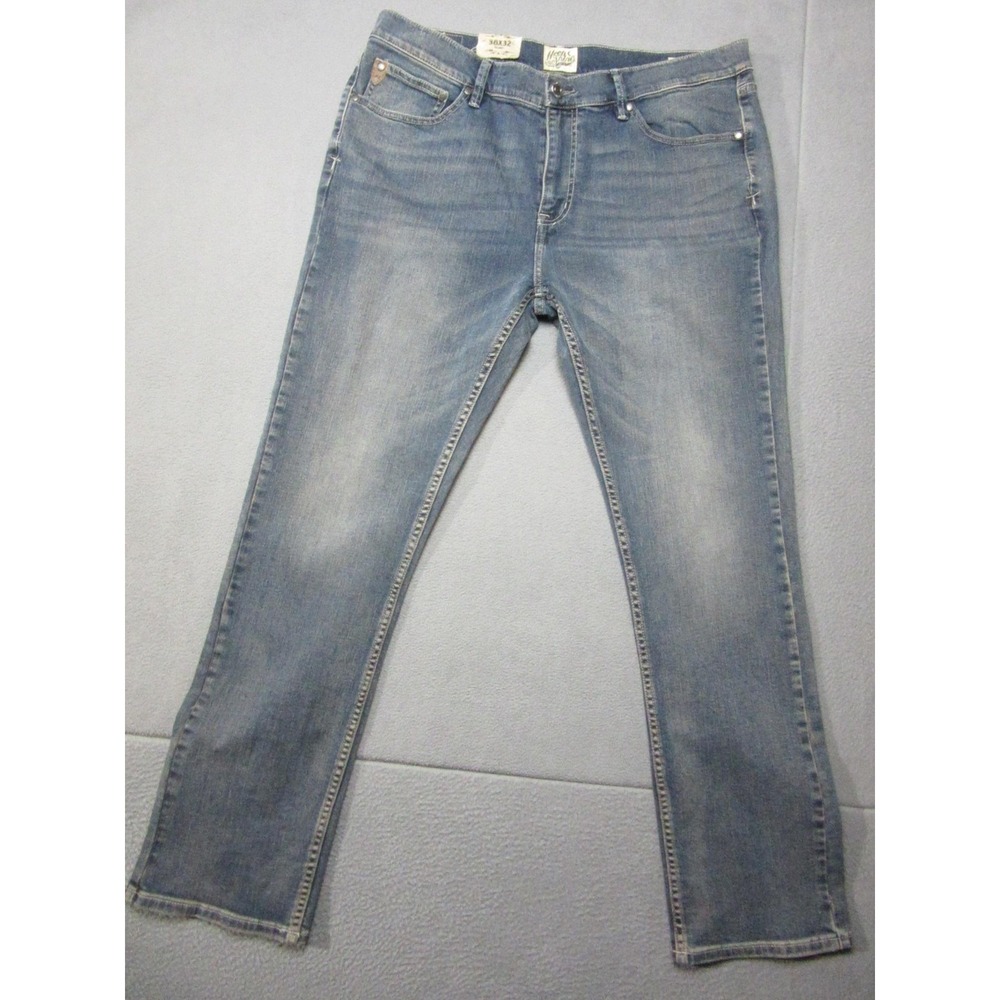 Moon Shine Spirit Jeans Mens 38x32 Blue 120 Proof Skinny Stretch Denim Pants New